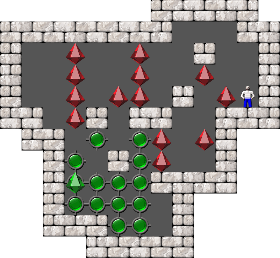 Sokoban Mass Remodel level 542